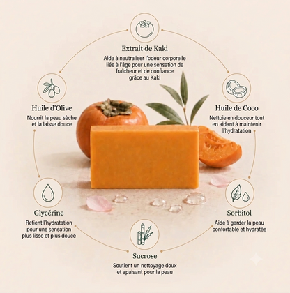 SAVON AU KAKI JAPONAIS VELYA